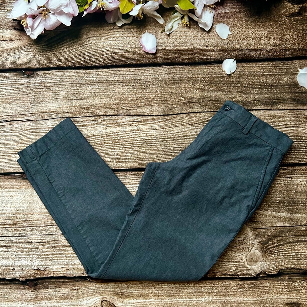 Brooks Brothers Red Fleece Men’s Flat Front Casual Pants Gray W32 x L30